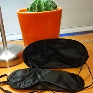 Black Sleep Masks set of 2
